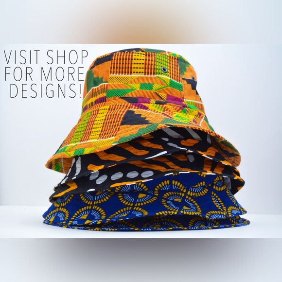 MoldHerMighty Accessories Bucket Hat African Kente Print Bucket Hat